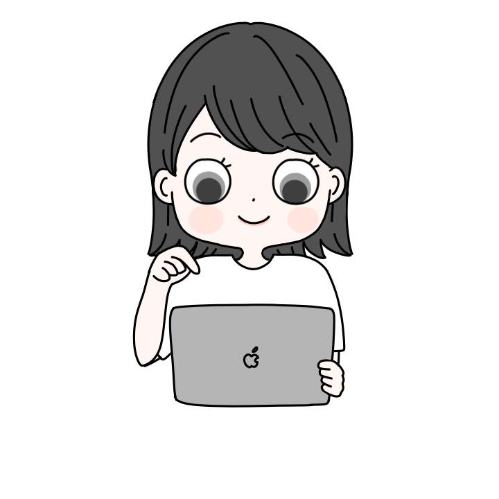 女性がパソコンを触ってる様子
